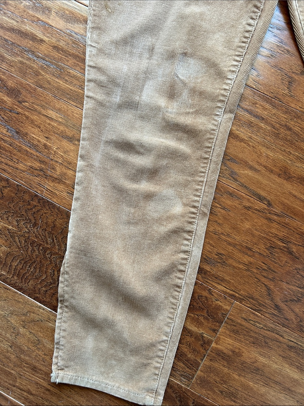 J. Crew Toothpick super skinny Stretch cords with 6” zippers at ankle. tan sz32 - Picture 6 of 12